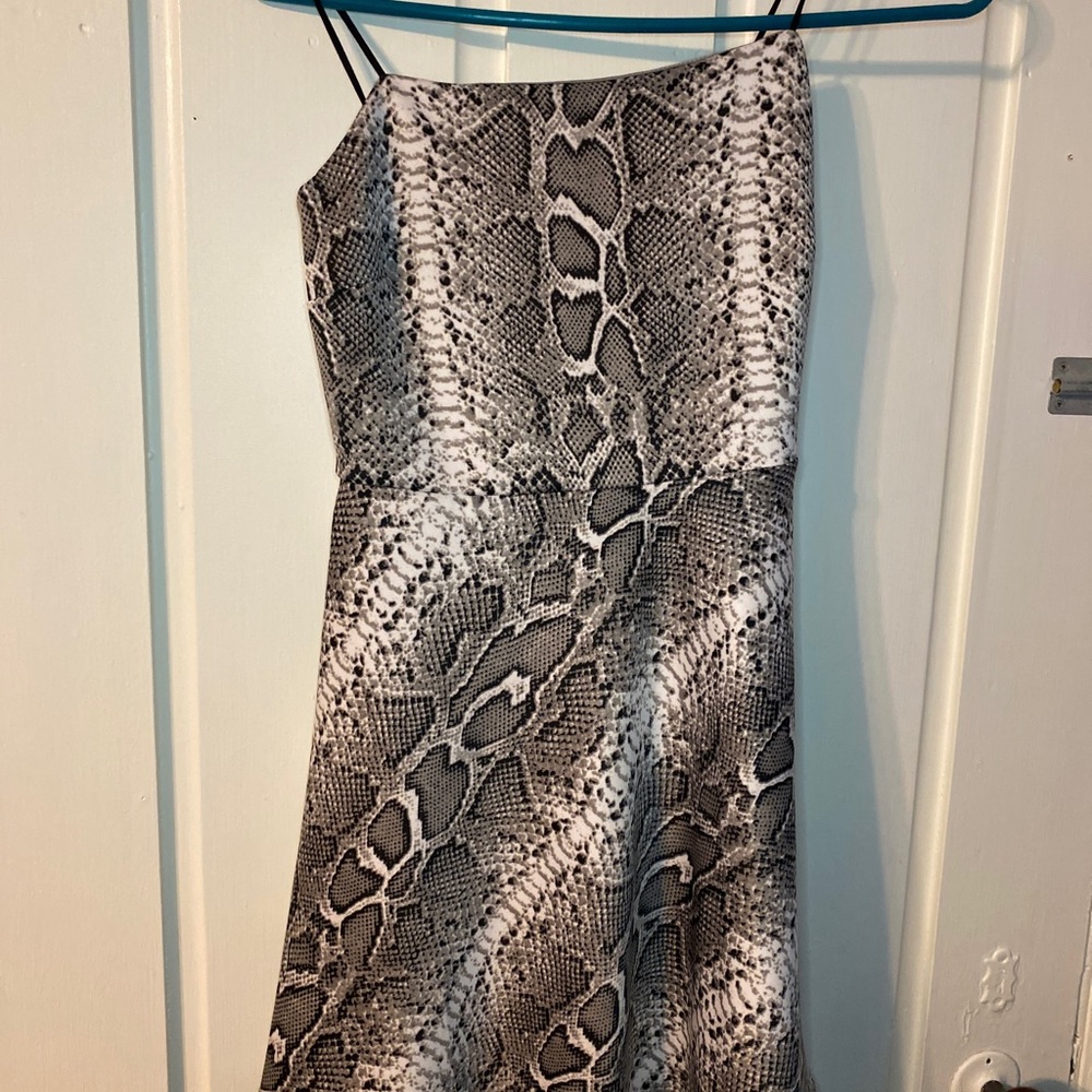 Snake Print Dress